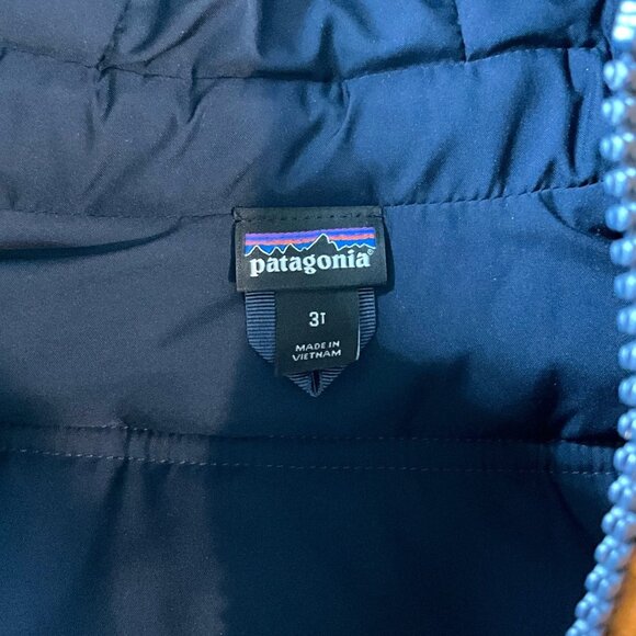 Patagonia Baby Hi Loft Parka Size 3T Brown Deep Pile Full Zip Hooded Teddy Bear - Picture 7 of 12